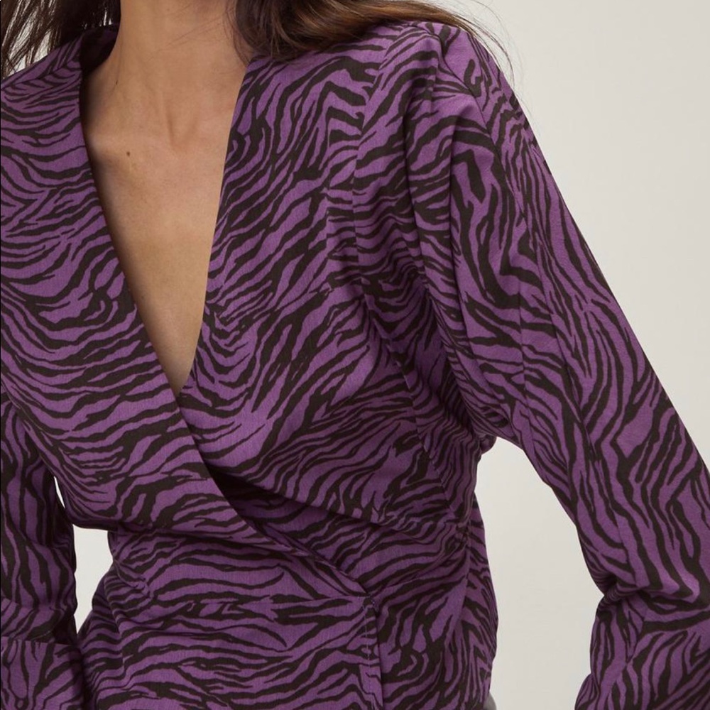 Purple striped Nasty Gal blouse